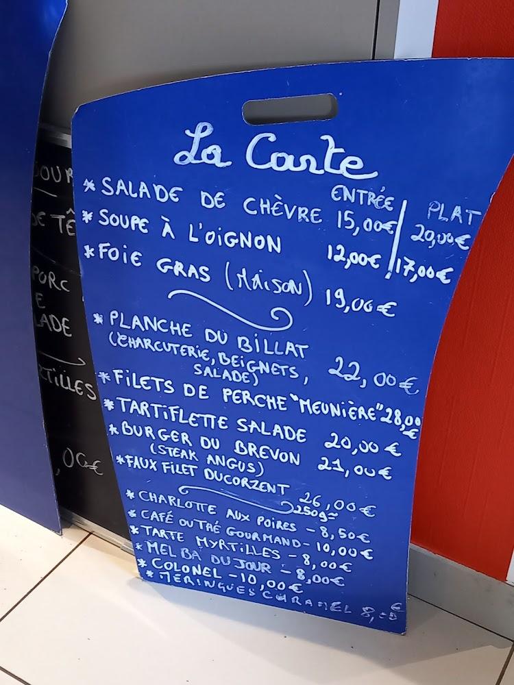 Restaurant Le Billiat - Menu Image 2